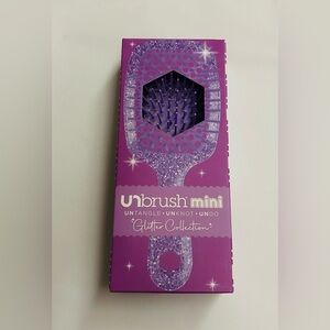 New 2 UNbrushes Mini Purple Glitter UNtangle UNknot UNdo Brushes Brush